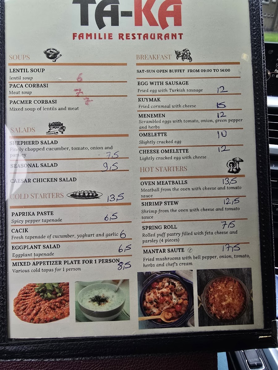 Menu Ta-Ka Familie Restaurant-7