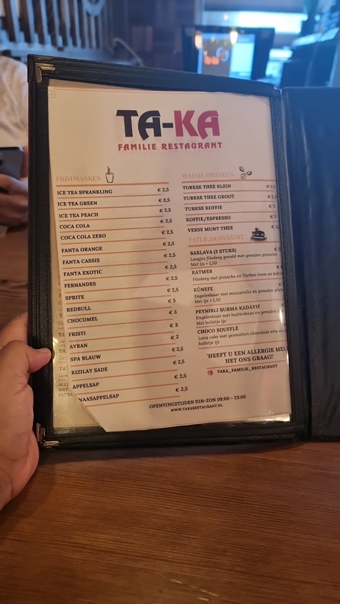 Menu Ta-Ka Familie Restaurant-9